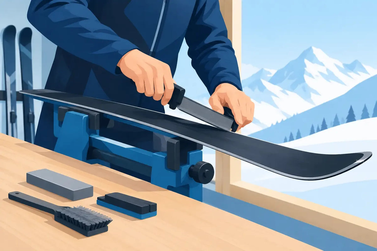 Affûter les carres de ski sans se tromper