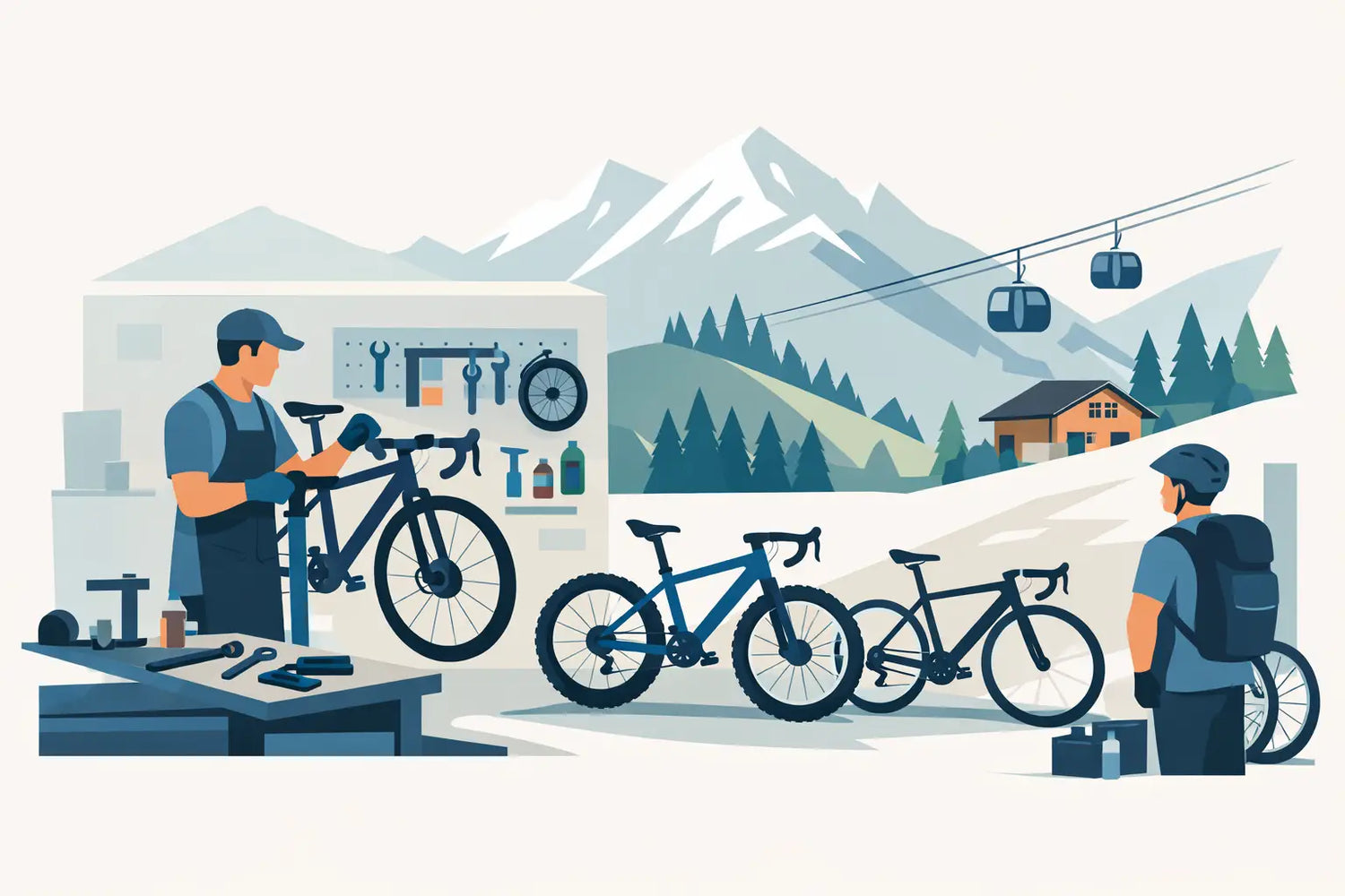 Atelier réparation vélo Verbier - bien choisir