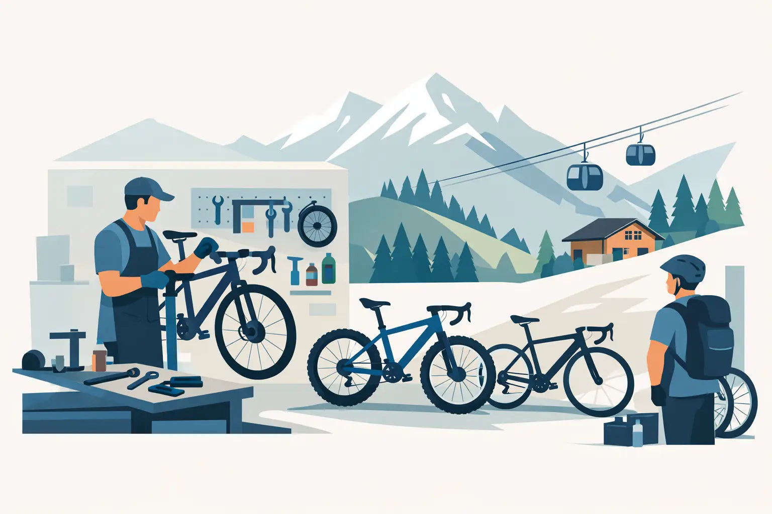 Atelier réparation vélo Verbier - bien choisir
