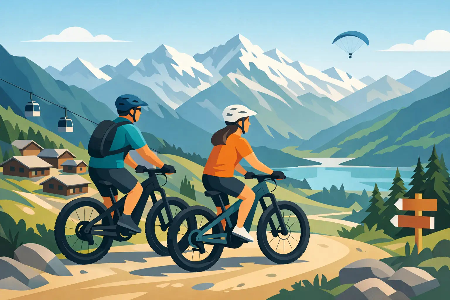 Verbier VTT électrique - bien choisir sa sortie