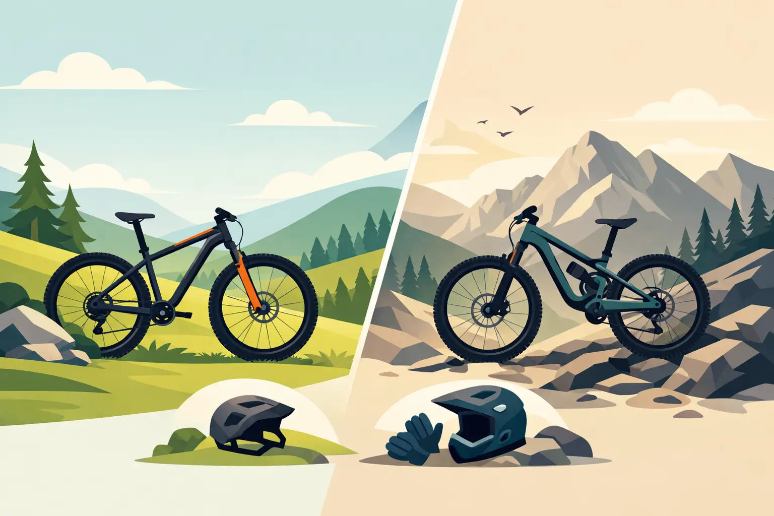 Hardtail ou enduro montagne : que choisir ?