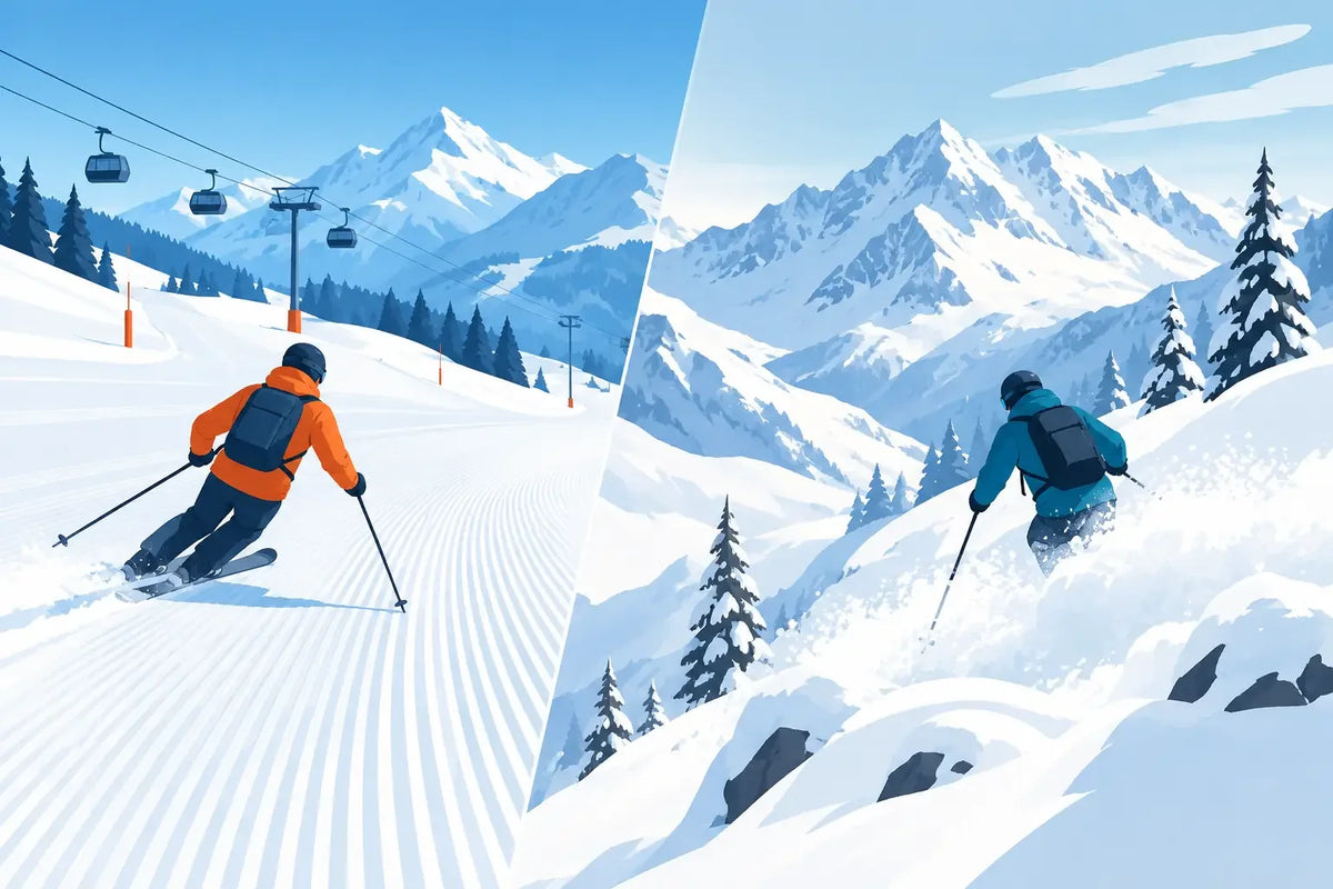 Ski de piste versus freeride, quel choix ?