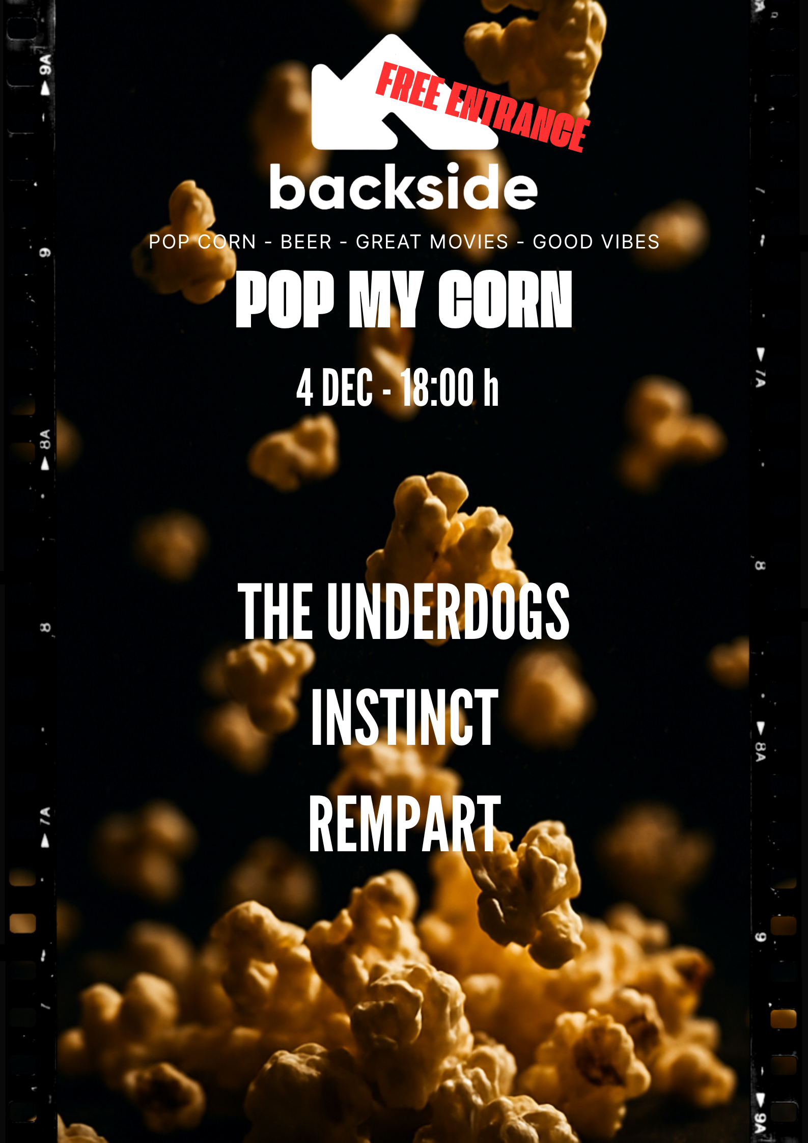 POP MY CORN (MOVIE NIGHT) - Backside Event