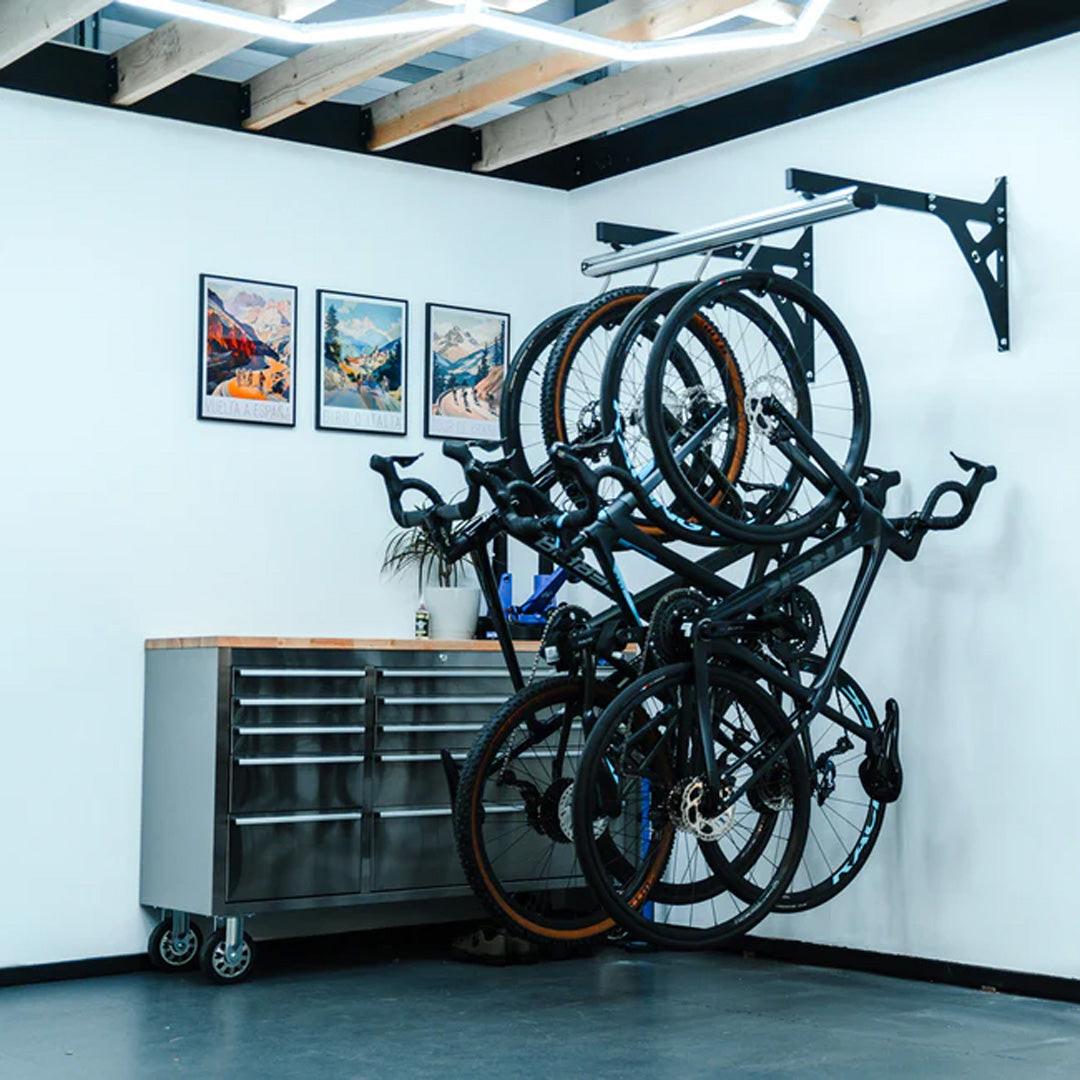 STASHED PRODUCTS - SpaceRail Bike Storage System | WALL MOUNT