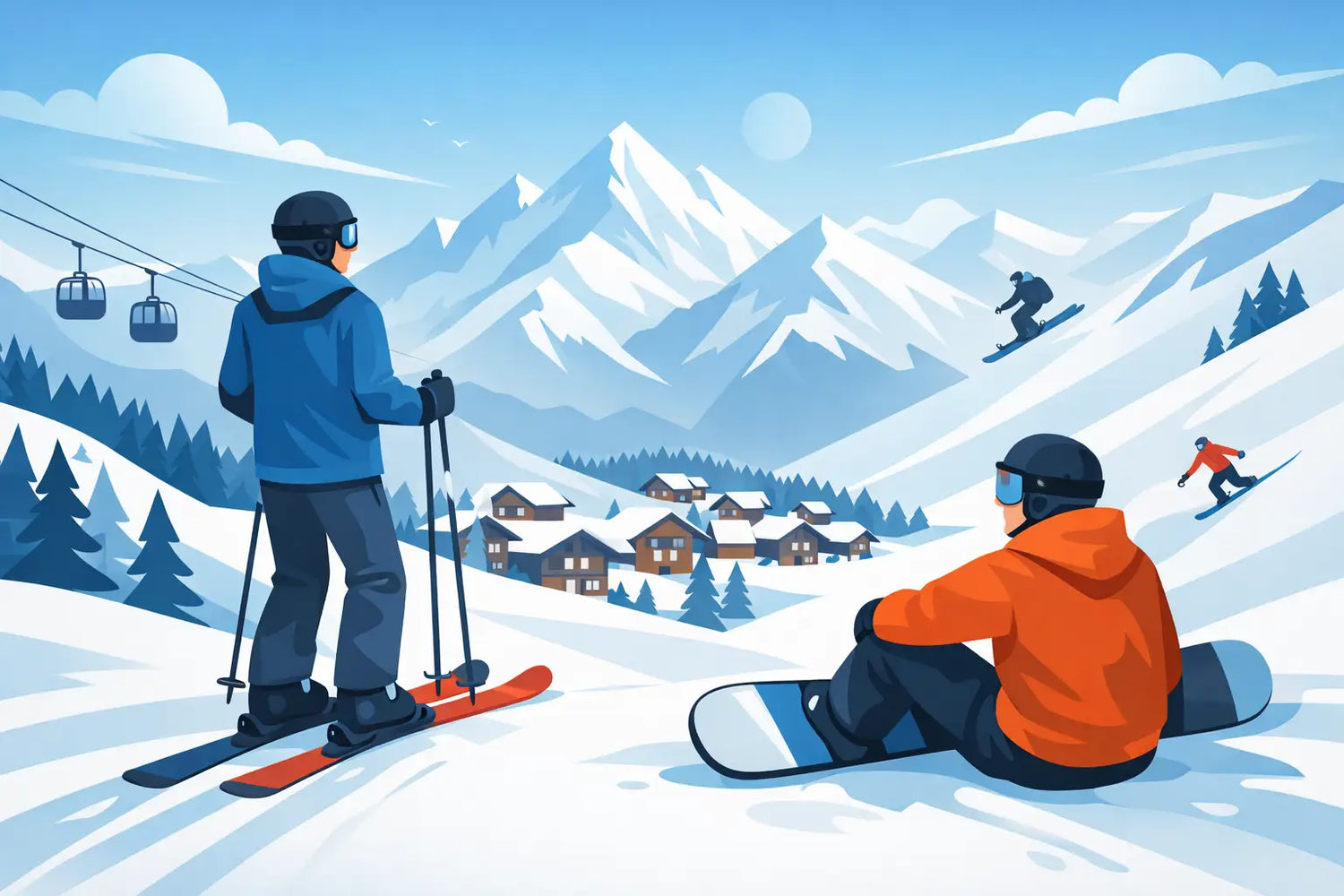 Ski ou snowboard à Verbier : que choisir ?