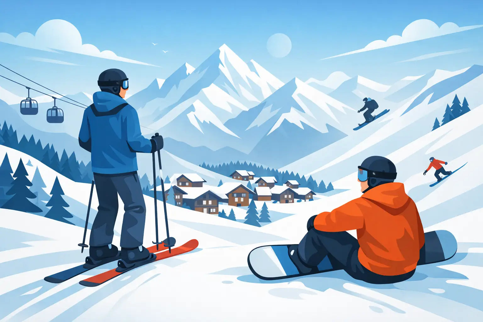 Ski ou snowboard à Verbier : que choisir ?