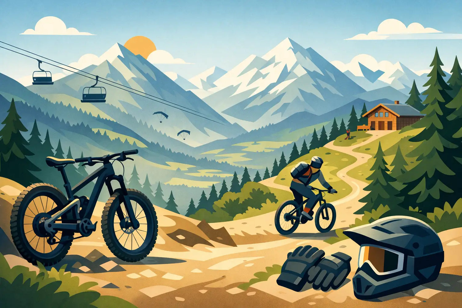 Location VTT descente Verbier - bien choisir