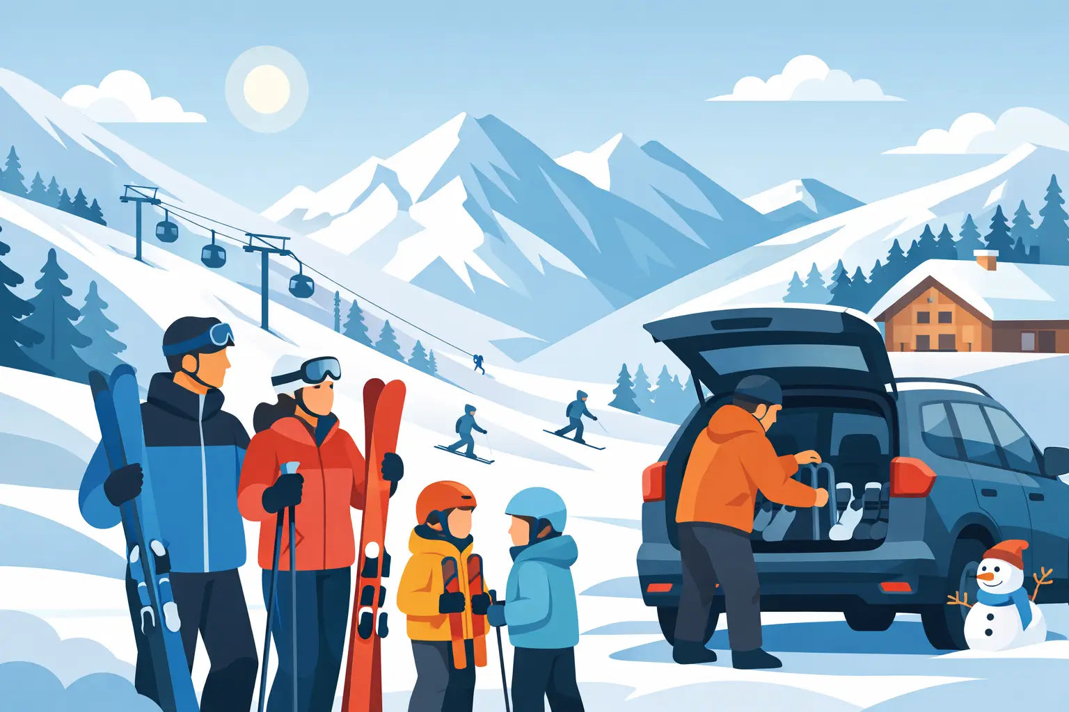 Conseils location de ski en famille à Verbier