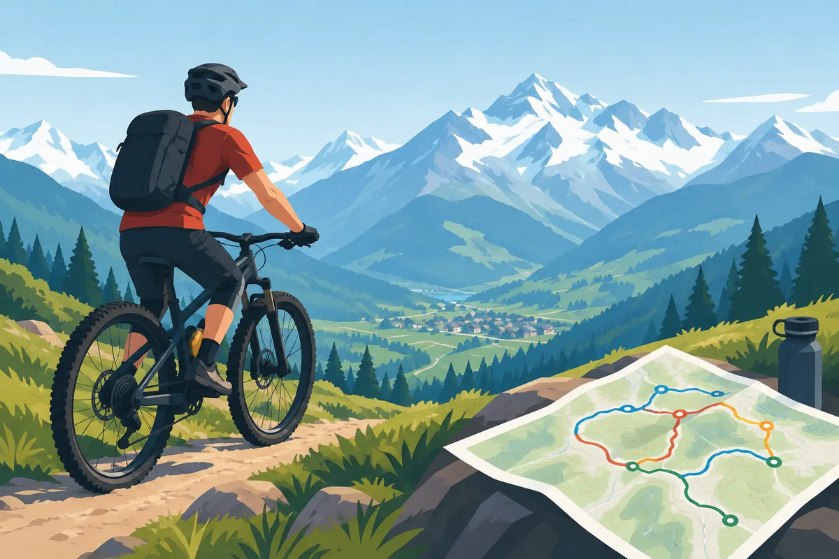 Carte VTT Verbier : choisir ses itinéraires