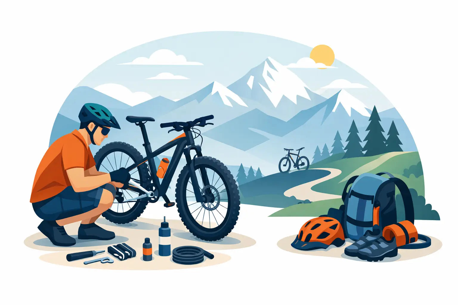 Comment préparer son VTT alpin avant une sortie