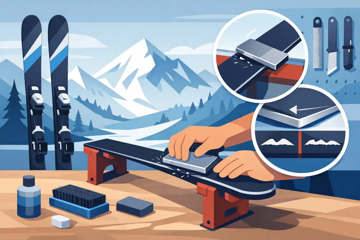 Comment affûter des skis all mountain sans erreur