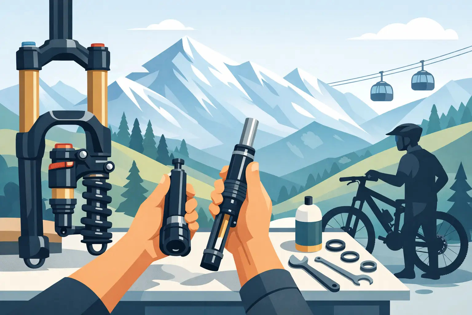 Révision suspension VTT Verbier - quand la faire ?