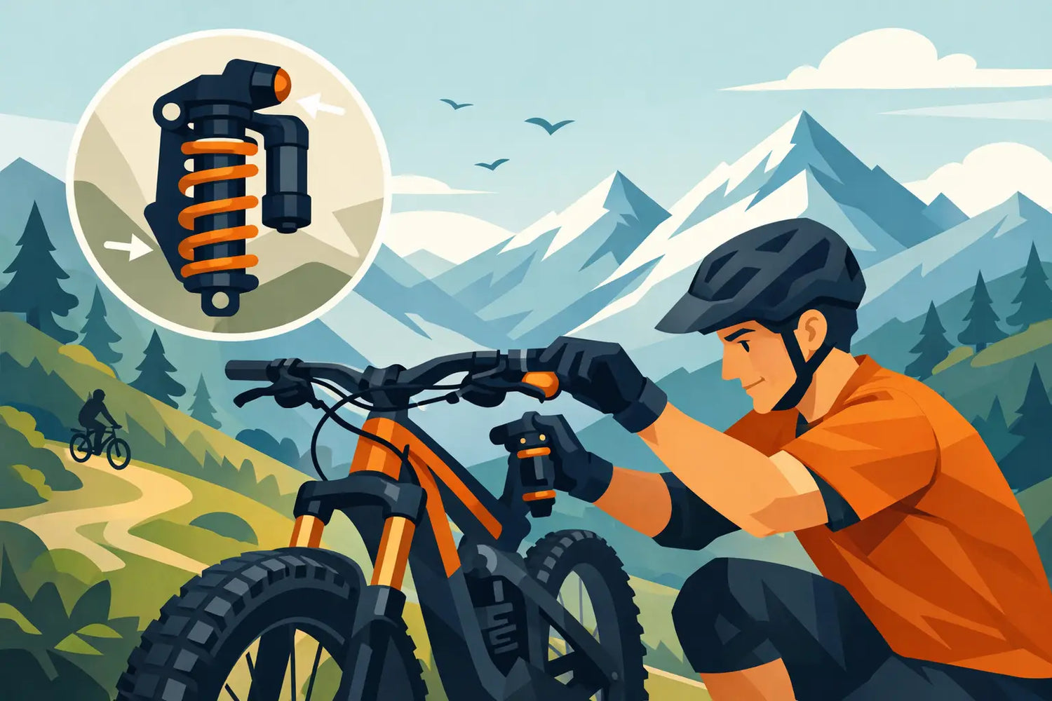Comment régler sa suspension enduro en montagne