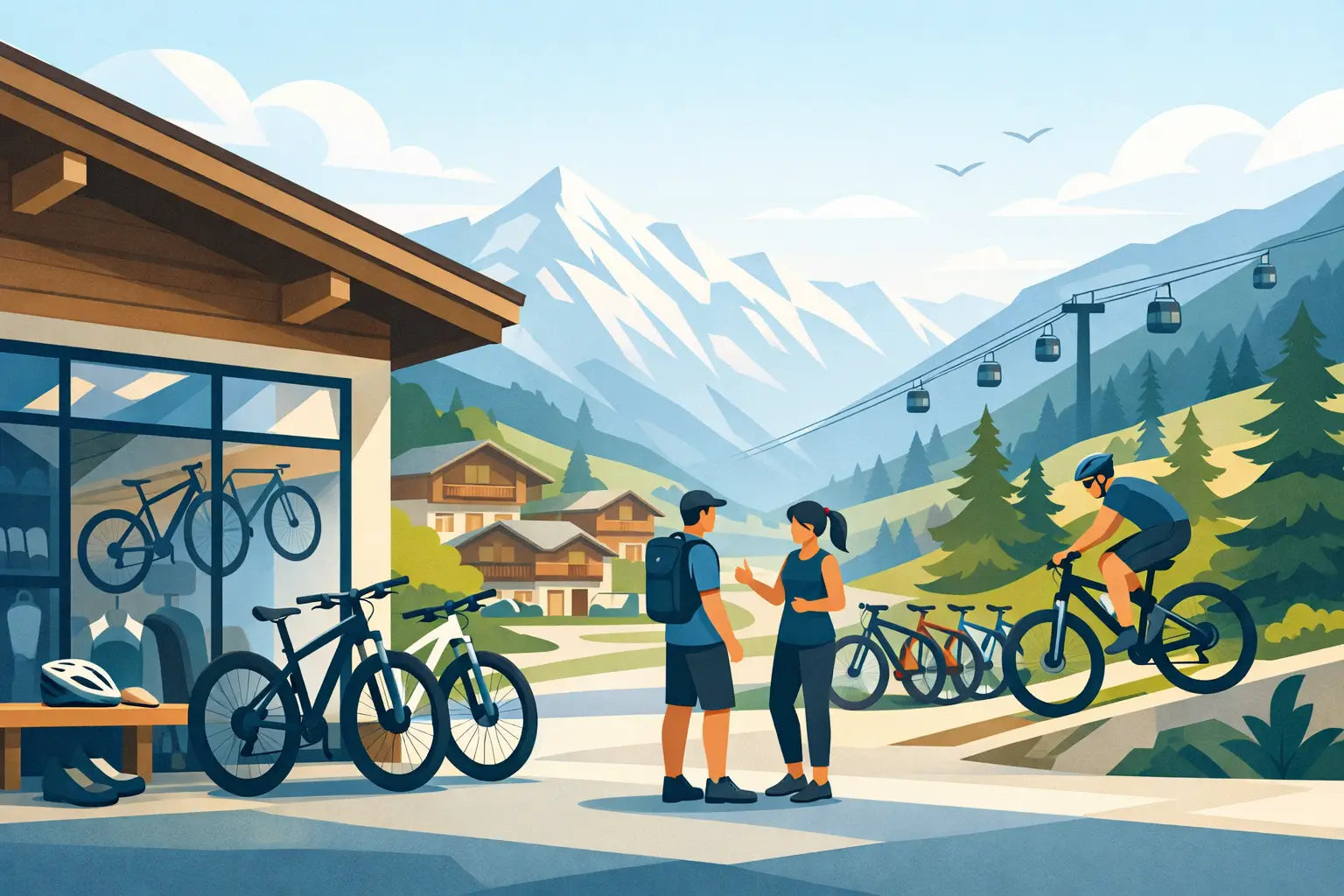 Magasin vélo Verbier - bien choisir sur place