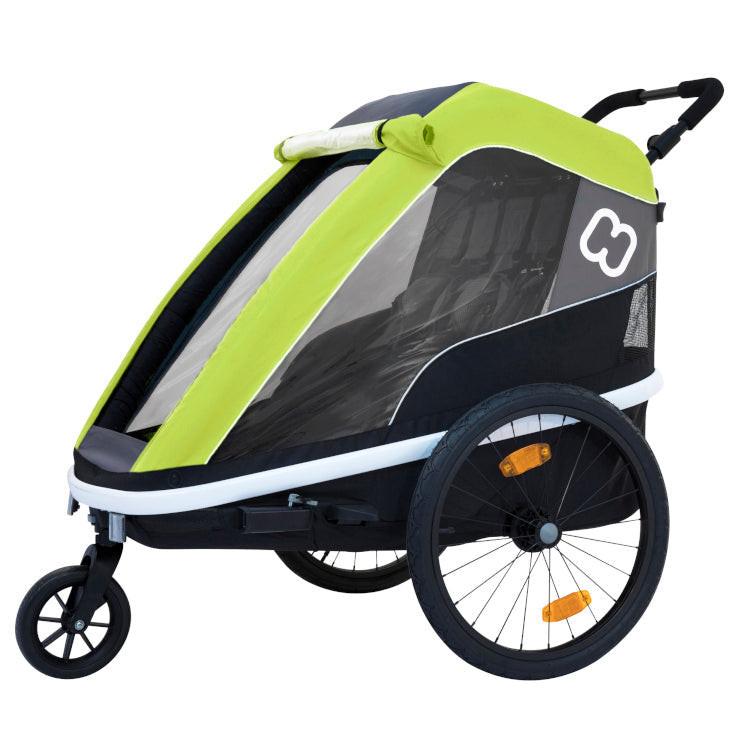 HAMAX - Twin Lime Stroller - Comfort & Safety for Twins 👶🌟