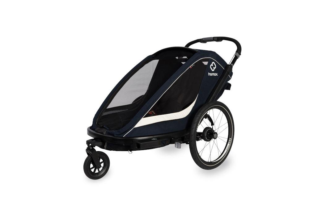 HAMAX - Breeze Navy/Cream Bike Trailer - Explore & Enjoy! 🚴♂️👨👧👦