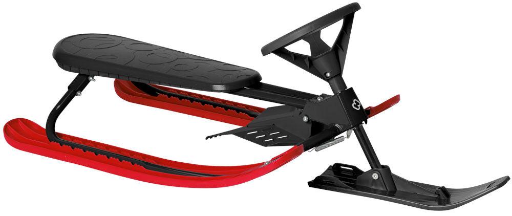 HAMAX - Downhill Sled Black/Red - Speed and Safety in Snow! 🌨️🛷