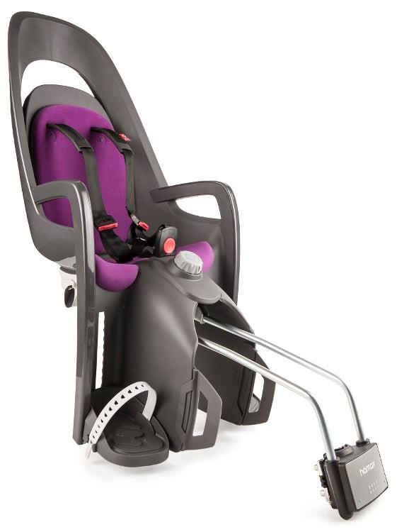 HAMAX - Caress Bike Seat Grey/Purple - Joyful & Safe Excursions for Kids 🚴‍♀️💜