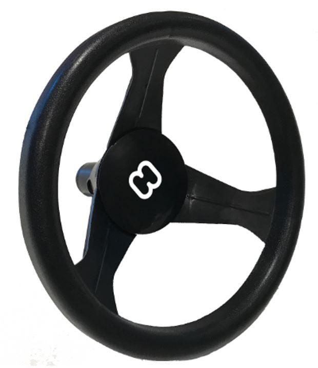 HAMAX - Black Steering Wheel for Sno Blade - Sleigh in Style 🚗❄️.