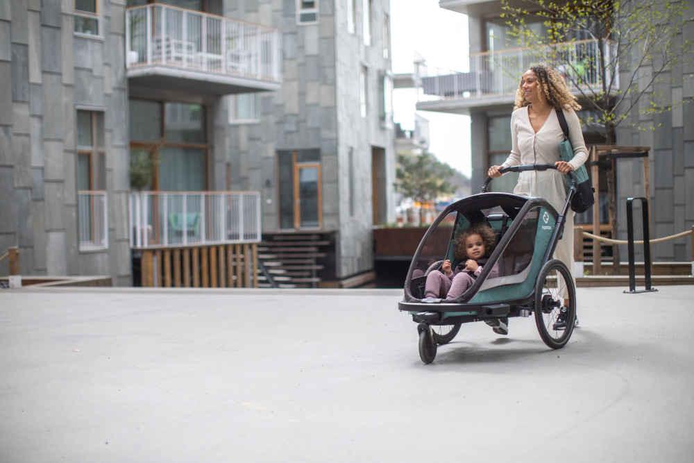 HAMAX - Cocoon Green/Black - Adventure-Ready Bike Trailer 🚴♂️🌟