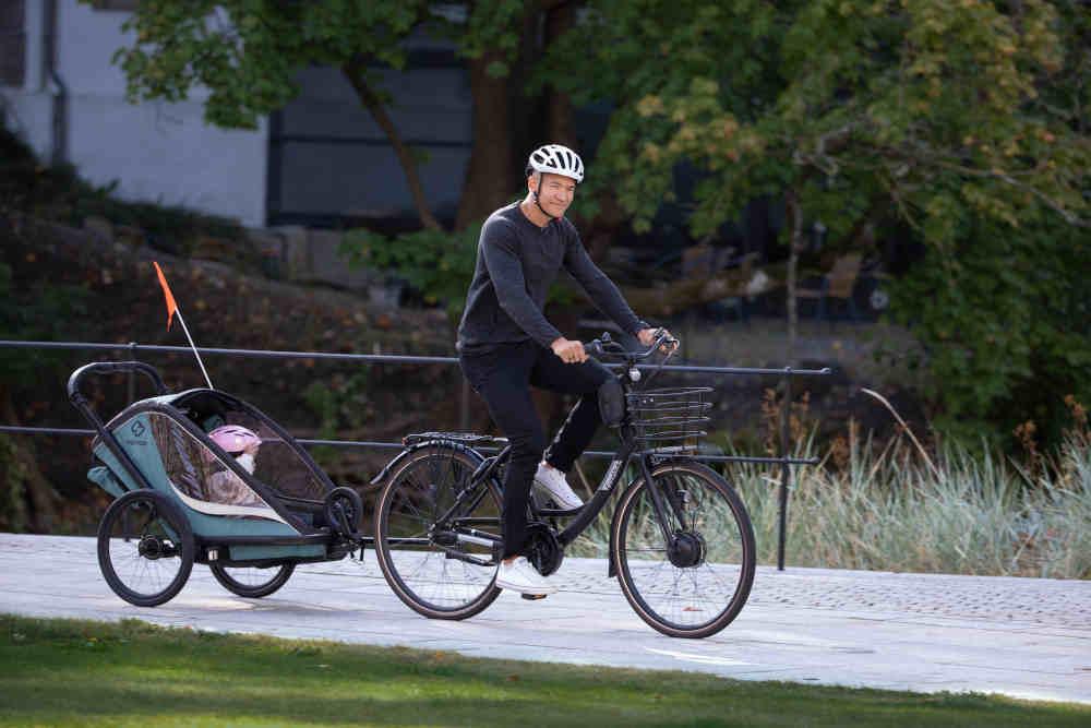 HAMAX - Cocoon Green/Black - Adventure-Ready Bike Trailer 🚴‍♂️🌟