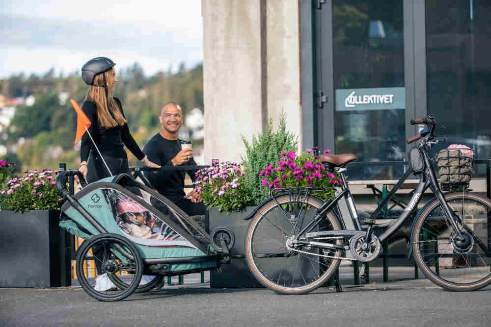 HAMAX - Cocoon Green/Black - Adventure-Ready Bike Trailer 🚴♂️🌟