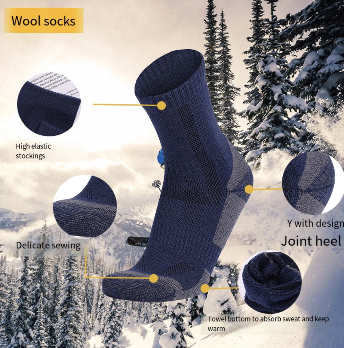 Winter Lana Merino Socks SAISEI.