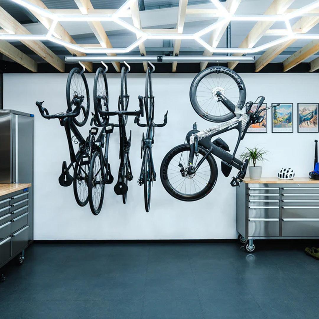 STASHED PRODUCTS - SpaceRail Bike Storage System | CEILING SYSTEM